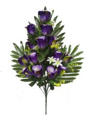 Flor ramo 60cm 14 cabezas color lila