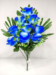 Flor ramo santos color azul