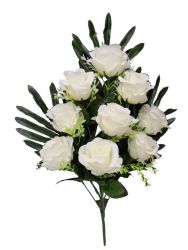 Flor ramo santos color beige