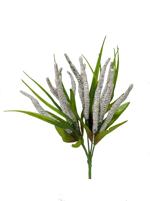 Flor mini 35cm color blanco