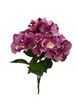 Flor ortencia 47cm color lila