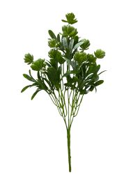 Flor ramo 38cm color verde/blanco