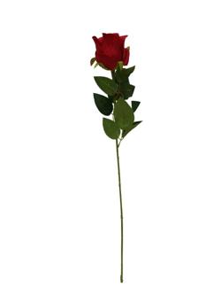 Flor larga 63cm color rojo