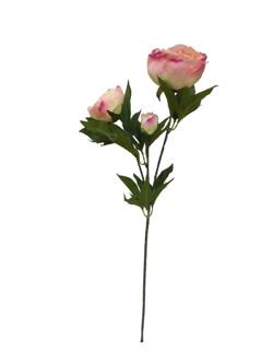 Flor larga 75cm color rosa/beige