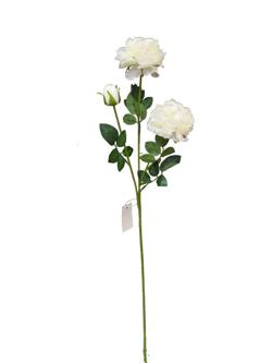 Flor larga 65cm color blanco