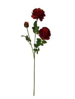 Flor larga 65cm color rojo