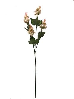 Flor larga 70cm color blanco/rosa