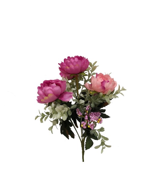 Flor mini 32cm color fucsia