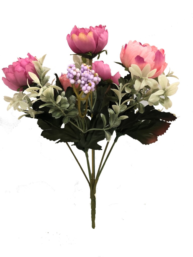 Flor mini 32cm color rosa/fucsia