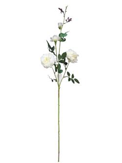 Flor larga 90cm color blanco