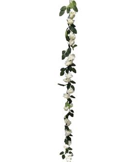 Guirnalda flores beige 180cm