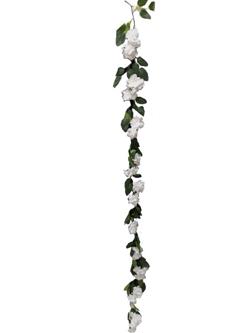 Guirnalda flores blanco 180cm