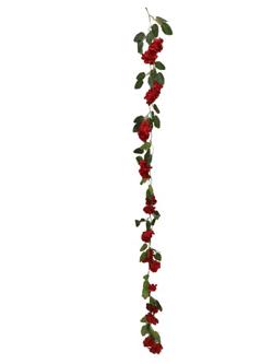 Guirnalda flores rojo 180cm
