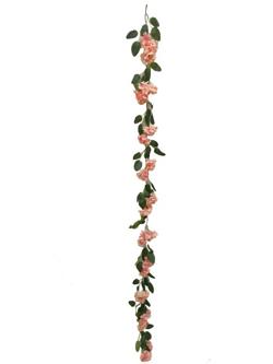 Guirnalda flores rosa 180cm