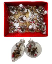12unid Bolas de Navidad 8 y 12cm