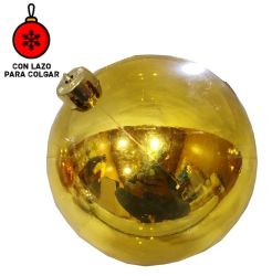 Bola de navidad 1 unid - 20cm diametro color dorado