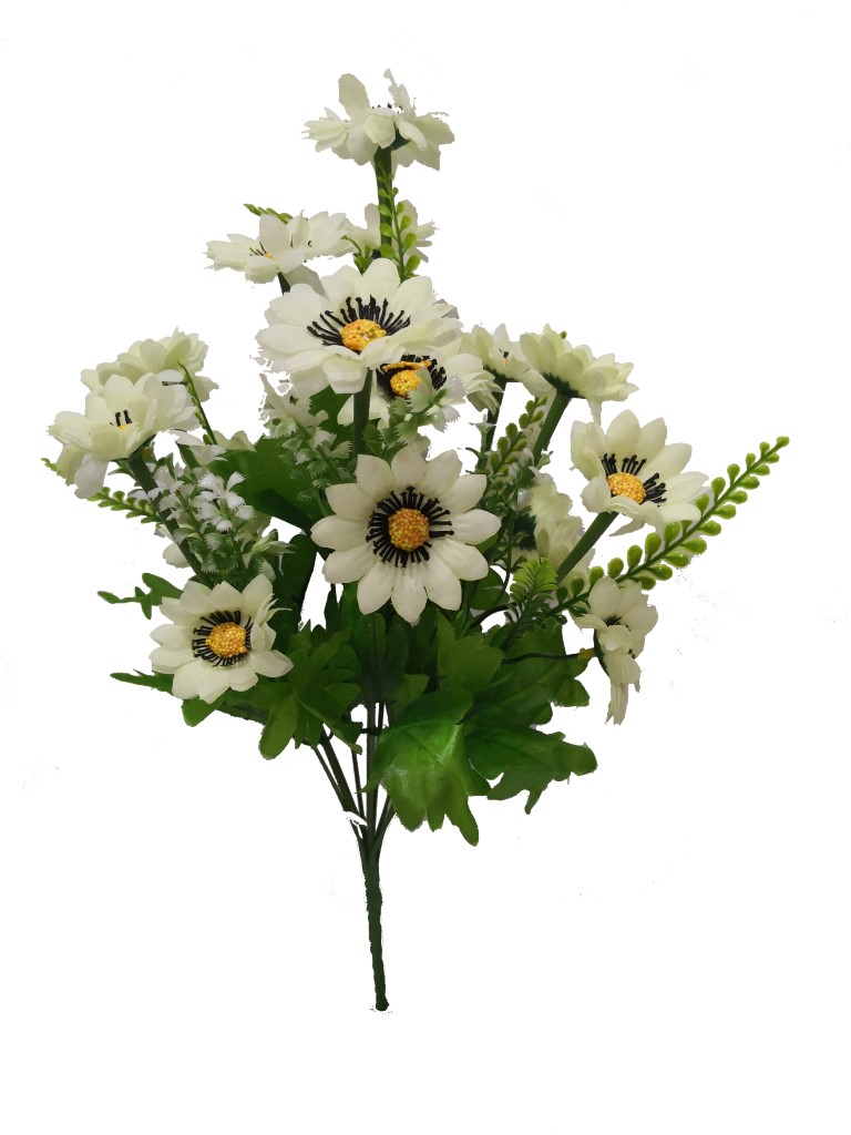 Flor ramo 45cm color beige