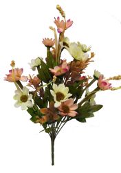 Flor mini xxcm color beige/fucsia
