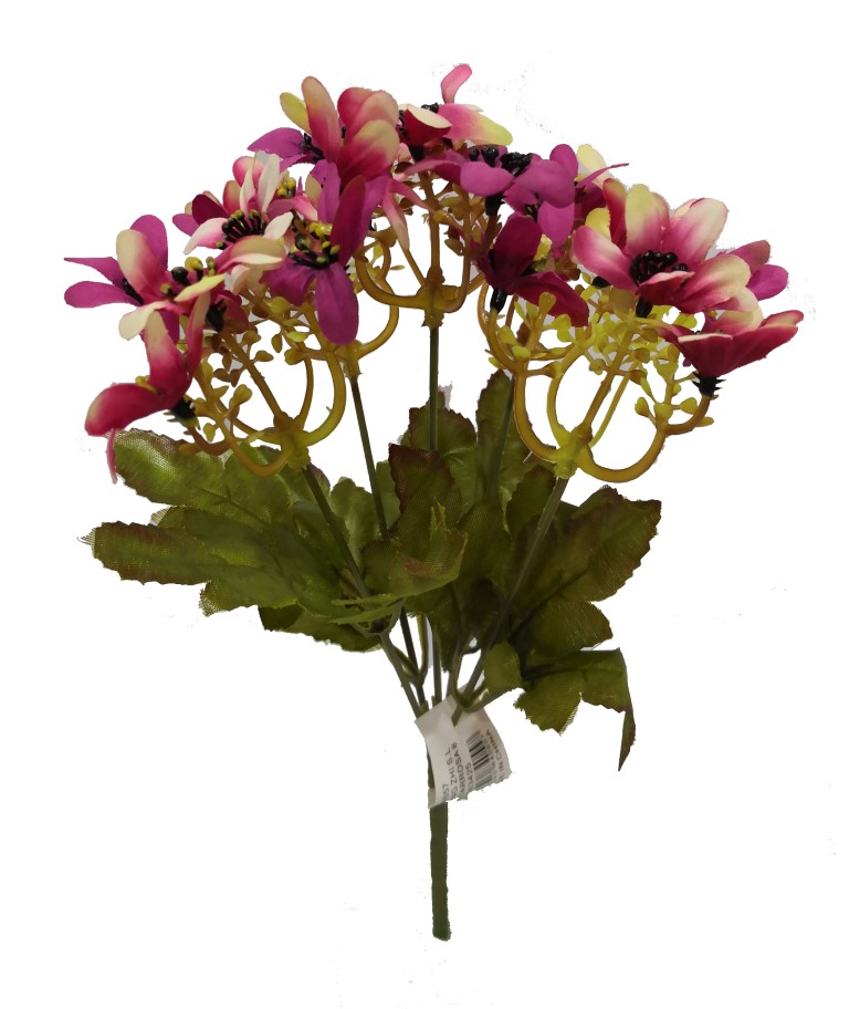 Flor mini 30cm color fucsia