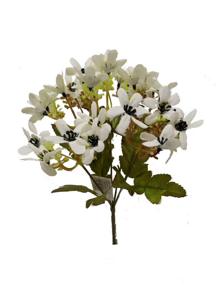 Flor mini 30cm color blanco