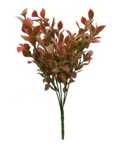 Rama hojas 33cm color rojo
