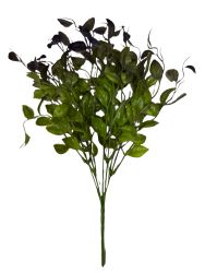 Rama hojas 43cm color verde/lila