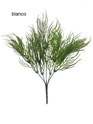 Rama hoja 40cm color verde/blanco