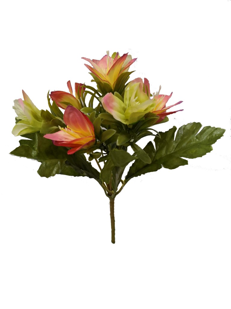 Flor mini 30cm color rosa/beige