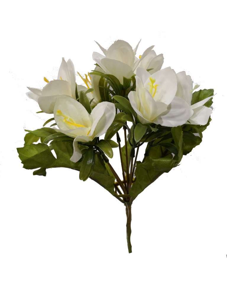 Flor mini 30cm color blanco