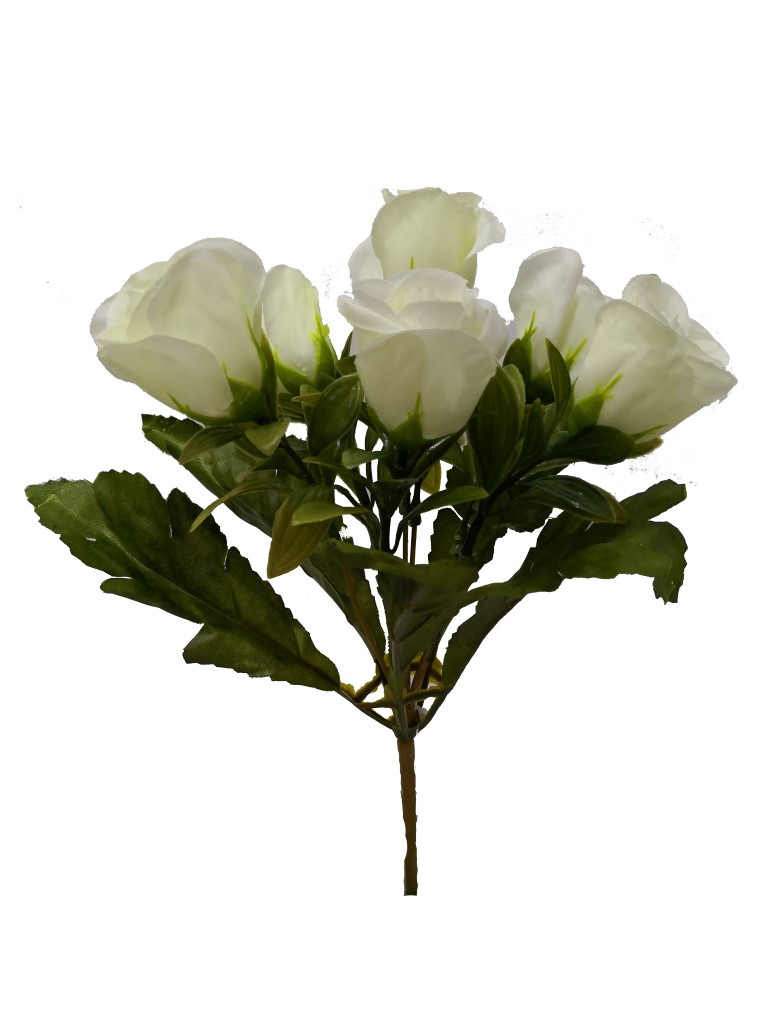 Flor mini 30cm color blanco