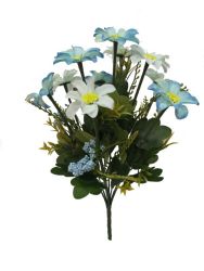 Flor ramo xxcm color celeste
