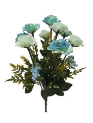 Flor ramo xxcm color celeste