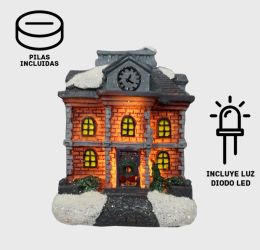 Casa de Navidad con luz 8x6cm REF E