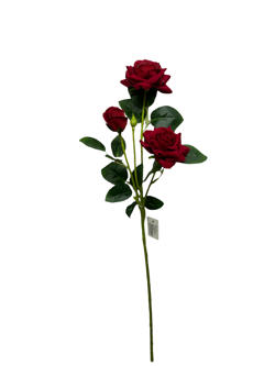 Flor larga 51cm Color Rojo