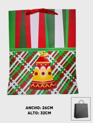Bolsa de Regalo alto relieve 3D - Navidad 26x32cm