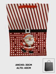 Bolsa de Regalo alto relieve 3D - Navidad 30x40cm