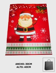 Bolsa de Regalo alto relieve 3D - Navidad 30x40cm