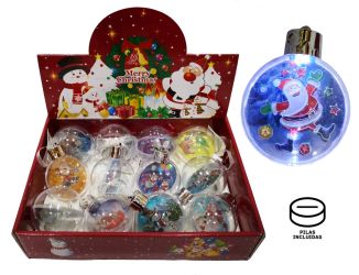 Bolas de Navidad con luces y diseño surtido