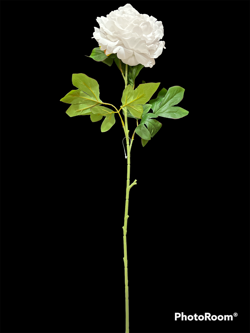 Flor Rosa 78cm color Vino