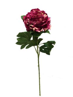 Flor Rosa 78cm color Fucsia