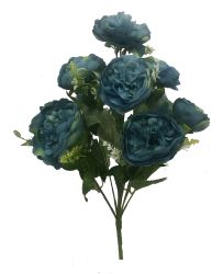 Flor Ramo 10/Luolingchamei 45CM Azul