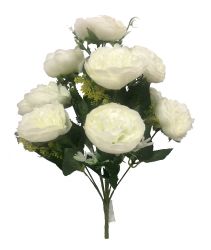 Flor Ramo 10/Luolingchamei 45CM Blanco