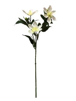Flor larga 65cm color blanco