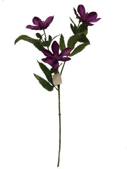 Flor larga 65cm color purpura