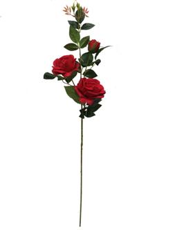 Flor larga 93cm color rojo