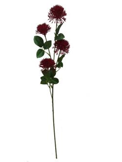 Flor larga 74cm color rojo