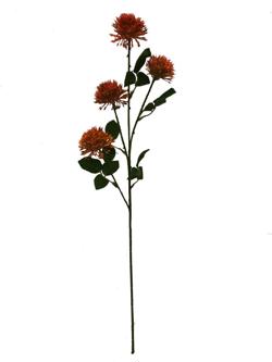 Flor larga 74cm color naranja