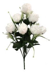 Flor ramo 10/Jidanglei 50CM Blanco