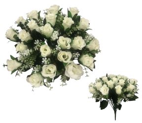 Flor ramo 24/Liuxinlei 40CM Blanco