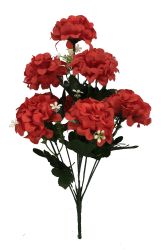 Flor ramo 10/Xiuqiu 45CM Rojo